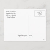 Weihnachtswunder Postkarte (Rückseite)