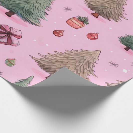 Weihnachtswunder-Wunderland-Wrapping Paper Geschenkpapier (Ecke)