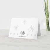 Weihnachtswunderliche Sankt-Karte Feiertagskarte (Rückseite)