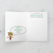 Weihnachtswunsch-Buchstabe von Weihnachtsmann Feiertagskarte (Innenseite)