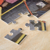 Weihnachtswunsch, Junge auf Weihnachtsmann Puzzle (Seite)