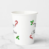 Weihnachtswunsch-Papierbecher Pappbecher (Links)