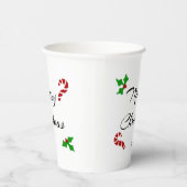Weihnachtswunsch-Papierbecher Pappbecher (Rechts)