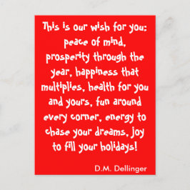 Weihnachtswunsch Postkarte