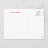 Weihnachtswunsch Postkarte (Rückseite)