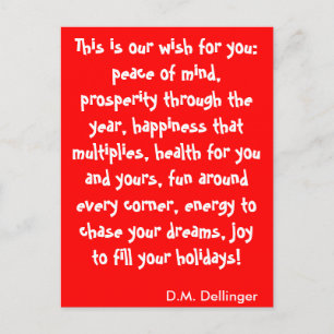 Weihnachtswunsch Postkarte