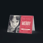 Weihnachtswunsch Weihnachtsfotokarte Feiertagskarte<br><div class="desc">Feiern Sie die Saison mit dieser modernen und stilvollen Urlaubskarte aus Berry Berry Sweet.</div>
