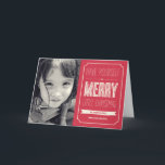 Weihnachtswunsch Weihnachtsfotokarte Feiertagskarte<br><div class="desc">Feiern Sie die Saison mit dieser modernen und stilvollen Urlaubskarte aus Berry Berry Sweet.</div>
