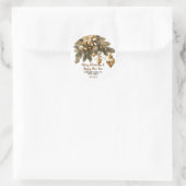 Weihnachtswunschaufkleber Runder Aufkleber (Tasche)