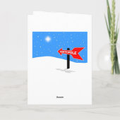 Weihnachtswunschbrief vom Weihnachtsmann (männlich Feiertagskarte (Rückseite)