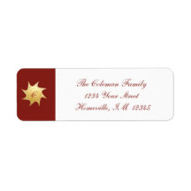 Weihnachtswünsche - Adressetiketten