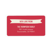 Weihnachtswünsche Adressetiketten (Vorne)