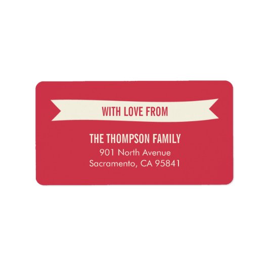 Weihnachtswünsche Adressetiketten (Vorne)