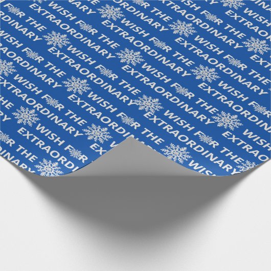Weihnachtswünsche auf blau geschenkpapier (Ecke)
