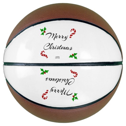 Weihnachtswünsche Basketball (Vorderseite)