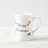 Weihnachtswünsche Bone China Tasse (Rechts)