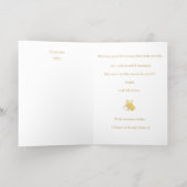 Weihnachtswünsche – Elegante Weihnachtskarte (Innen Abgelegt)
