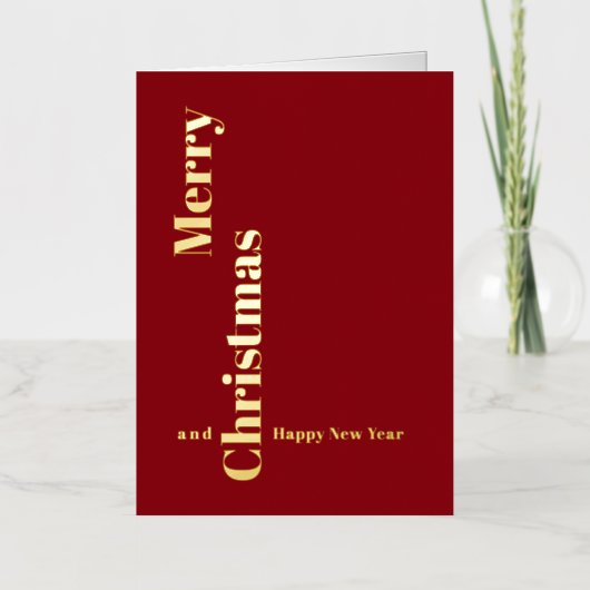 Weihnachtswünsche – Elegante Weihnachtskarte (Vorderseite)