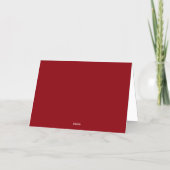Weihnachtswünsche – Elegante Weihnachtskarte (Rückseite)