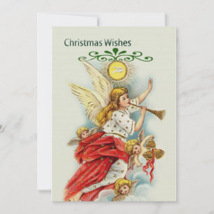 Weihnachtswünsche Engel Feiertagskarte