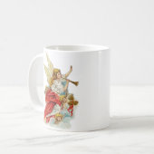 Weihnachtswünsche Engel Kaffeetasse (Vorderseite Links)