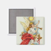 Weihnachtswünsche Engel Magnet (Vorderseite/Rückseite)