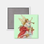 Weihnachtswünsche Engel Magnet (Vorderseite/Rückseite)