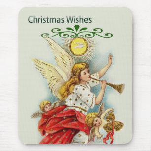 Weihnachtswünsche Engel Mousepad
