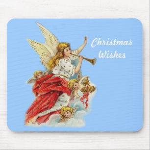 Weihnachtswünsche Engel Mousepad