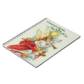 Weihnachtswünsche Engel Notizblock (Linke Seite)