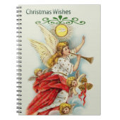Weihnachtswünsche Engel Notizblock (Vorderseite)