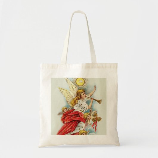Weihnachtswünsche Engel Tragetasche (Vorne)