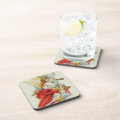 Weihnachtswünsche Engel Untersetzer (Rechte Seite)