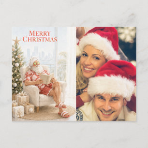 Weihnachtswünsche erstellen Sie Ihr eigenes Foto Feiertagspostkarte