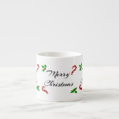 Weihnachtswünsche Espressotasse (Vorderseite)
