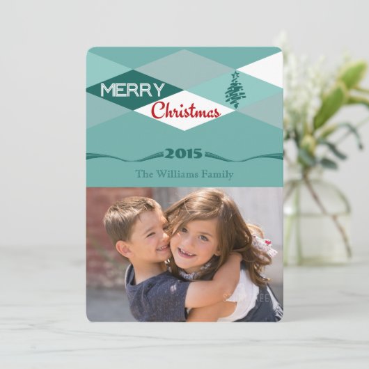 Weihnachtswünsche Feiertagskarte (Stehend Vorderseite)