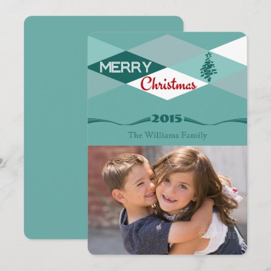 Weihnachtswünsche Feiertagskarte (Vorne/Hinten)