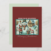 Weihnachtswünsche Feiertagskarte (Vorne/Hinten)