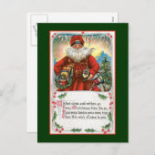 Weihnachtswünsche Feiertagspostkarte (Vorne/Hinten)