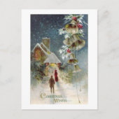 Weihnachtswünsche Feiertagspostkarte (Vorderseite)