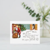 Weihnachtswünsche Feiertagspostkarte (Stehend Vorderseite)