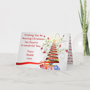 Weihnachtswünsche für alle feiertagskarte