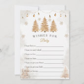 Weihnachtswünsche für Baby Showcard Einladung (Vorderseite)