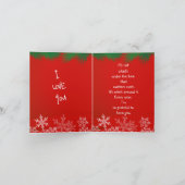 Weihnachtswünsche für Ehefrau Karte (Innenseite)