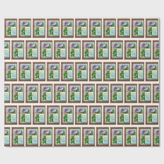 Weihnachtswünsche Geschenkpapier (Flach)