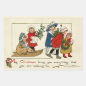 Weihnachtswünsche Geschenkpapier Set (Vorderseite 2)