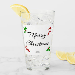 Weihnachtswünsche Glastumbler Glas