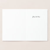 Weihnachtswünsche Gold Folienkarte (Innenseite)