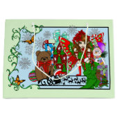 Weihnachtswünsche Große Geschenktüte (Vorderseite)