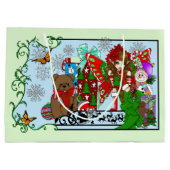 Weihnachtswünsche Große Geschenktüte (Rückseite)